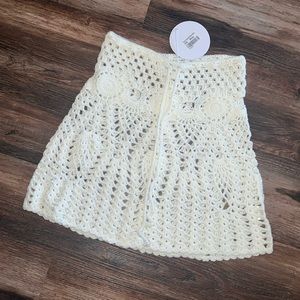 NWT Crochet Skirt Swim Cover Up